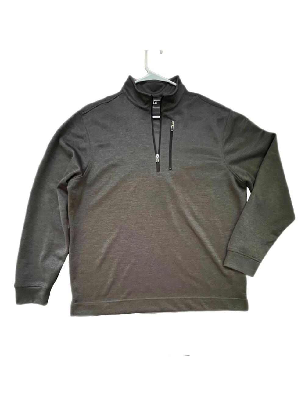 Bolle Preowned Pullover Gray Heathered Quarter Zip‎ Chest Pocket Large